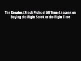 PDF Download The Greatest Stock Picks of All Time: Lessons on Buying the Right Stock at the