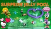 Surprise Jelly Pool! HELLO KITTY, MINNIE MOUSE, MAYA THE BEE, DORA THE EXPLORER, ANGRY BIRDS | Toy Collector
