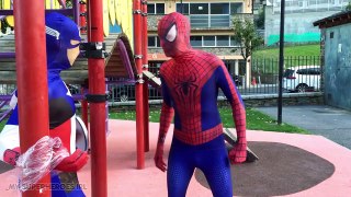 Spiderman VS Captain America - Battle Rematch - My Superheroes IRL
