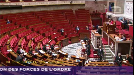 Eric Ciotti défend sa proposition de loi visant à renforcer les moyens d'intervention et la protection des forces de l'ordre