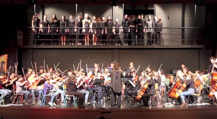 Making of de la répétition générale de l'Orchestre des lycées français du monde à Madrid