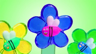 Bee & Daisy Flower Finger Family ♥ Candy Lollipops Daddy Finger Song