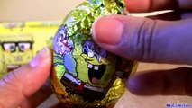 SpongeBob Huevos Sorpresa by Nickelodeon Bob Esponja Unboxing same as Kinder Surprise Eggs