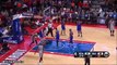 Andre Drummond Goes Down Hard - Knicks vs Pistons - February 4, 2016 - NBA 2015-16 Season