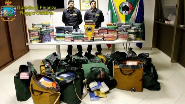 Gioia Tauro (RG) - Sequestrati 540 Kg di cocaina al porto (05.02.16)