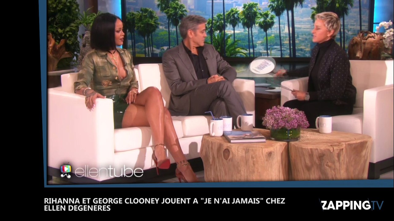 Rihanna et George Clooney jouent à "Je n’ai jamais" chez Ellen DeGeneres (vidéo)