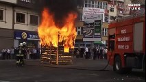 Rize'de Yangın Tatbikatında Kurtarılması Beklenen Mankenin H