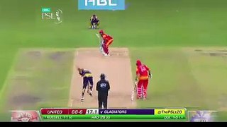 pakistan super league first match Umer Gul vs Andre Russel