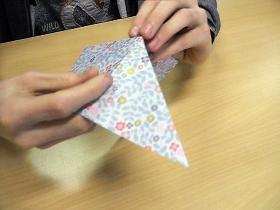 Grue en origami