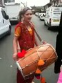 Punjabi Girl With Dhol on Rihana -Rude boy -