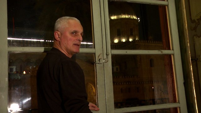 Le Metamorfosi di e con Sandro Dieli direttore Teatro d'Appartamento, actor y director italiano (Cattedrale di Palermo)