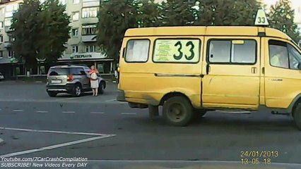 Видеоподборка курьёзных аварий ! Август 2014 7