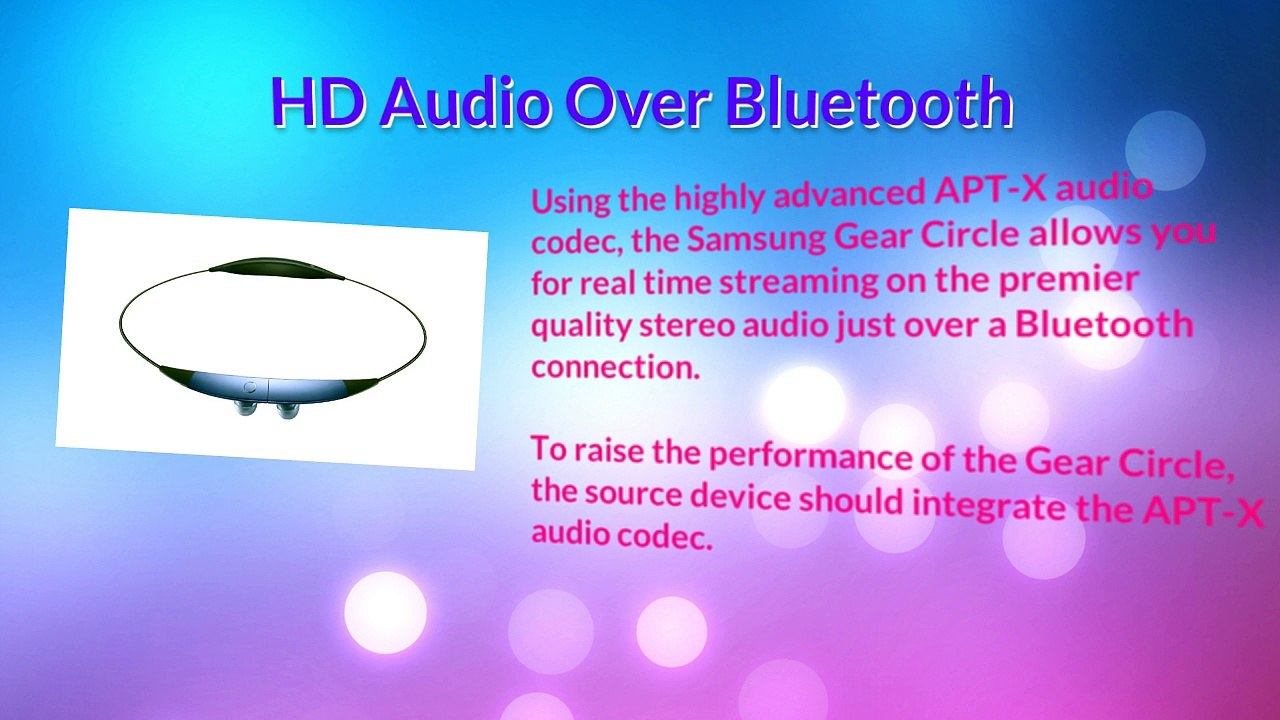 Samsung Gear Circle- Wearable Headphones with High Quality Sound