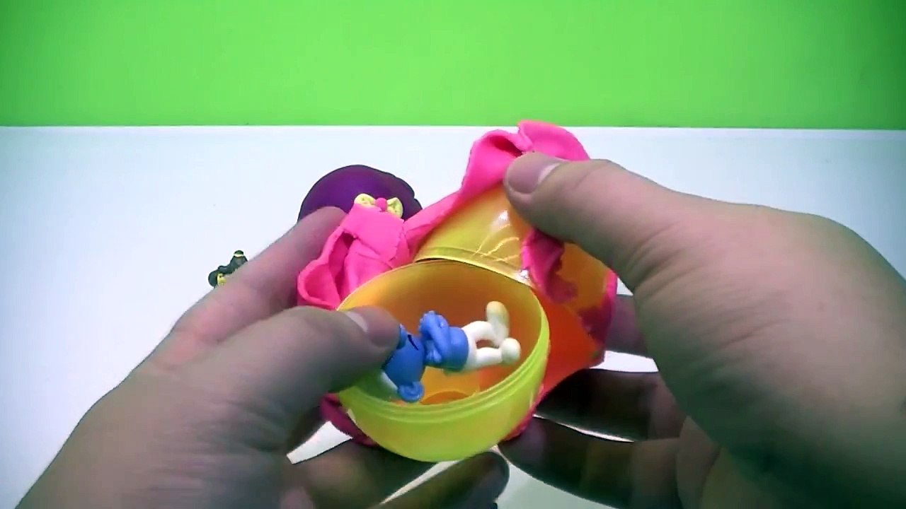 HELLO KITTY EGGS PLAY DOH - kinder surprise eggs disney princess, peppa pig toys