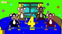 Cinco monitos Aprender español con canciones infantiles Yleekids