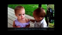 Baby Funny cute and his dog- funny baby hot