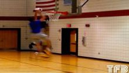 Tyler Inman Mid-Air Ball Kick Dunk