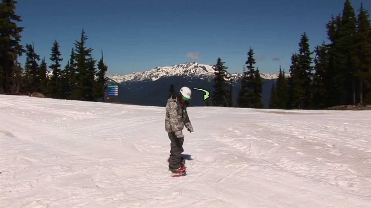 How To 180 Jump On A Snowboard (Regular)