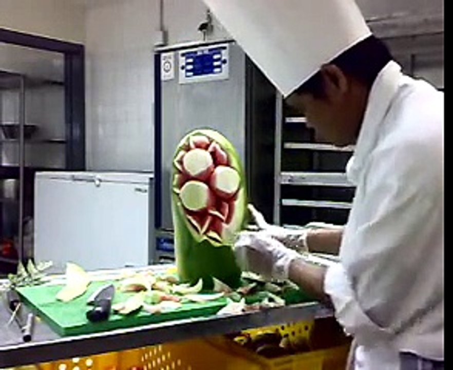 watermelon live!carving in five menute