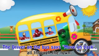 Wheels on the Bus Super Hero Nursery Rhymes Spiderman cartoon584