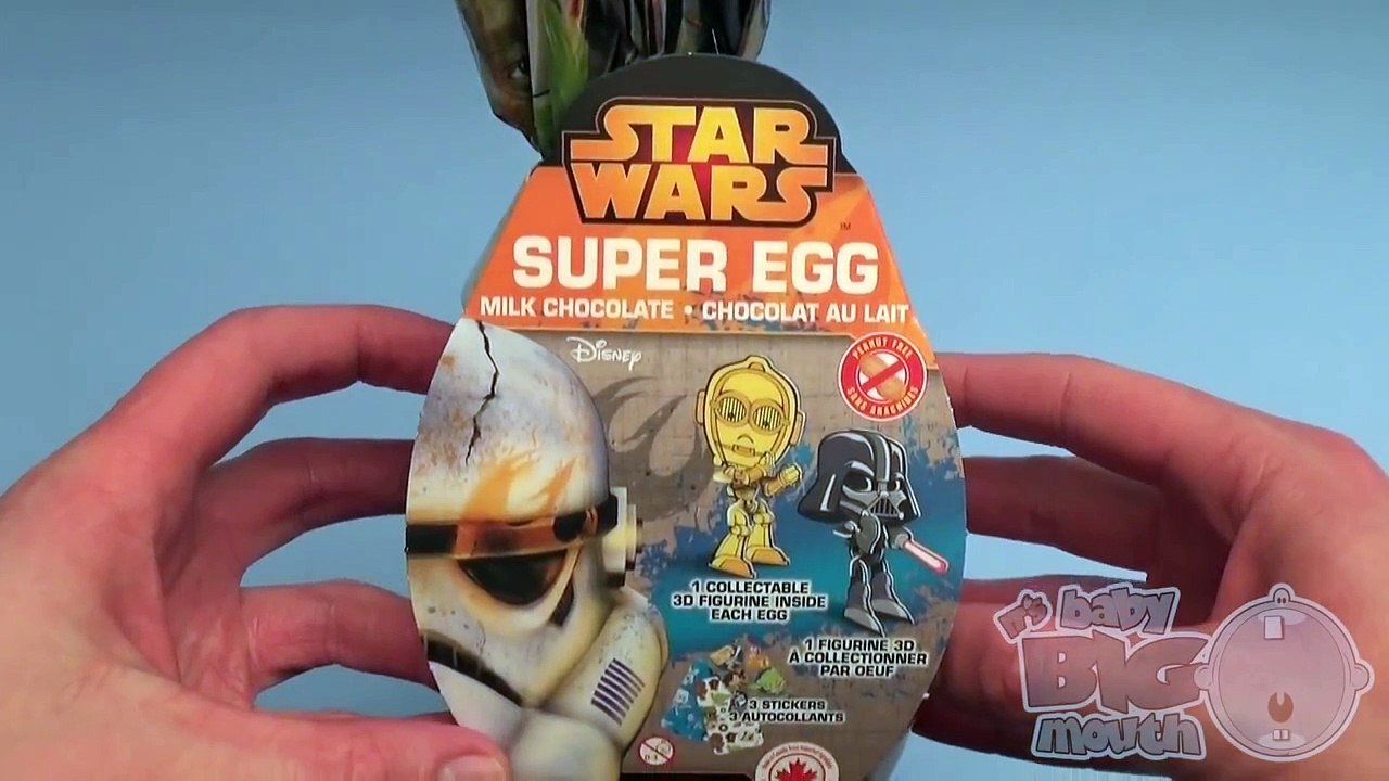 Baby Big Mouth Surprise Egg Lunchbox! Star Wars Edition! With a HUGE Chocolate Surprise Egg!