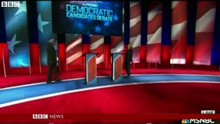 Hillary Clinton and Bernie Sanders clash in  debate