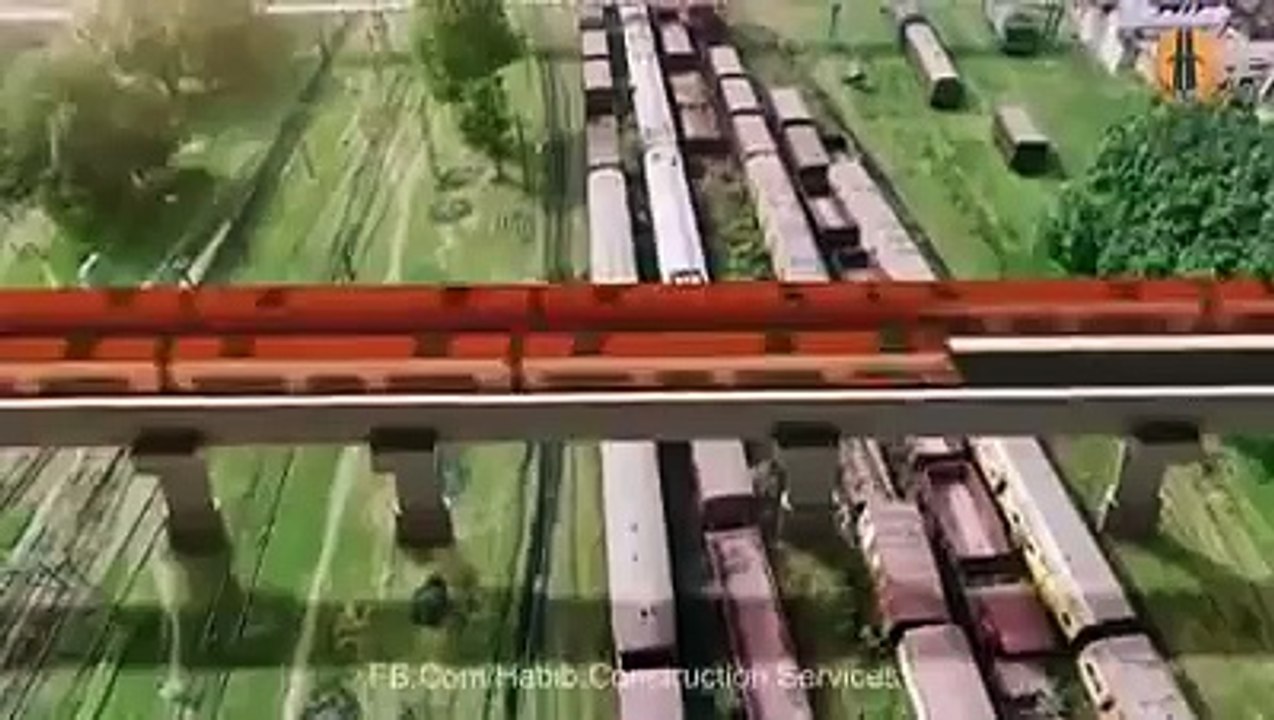 Lahore metro train construction