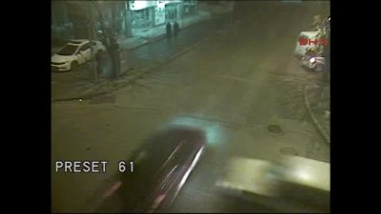 Bolu'da Mobese Kameralarına Yansıyan Kazalar