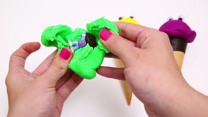 Play-Doh Ice Cream Cone Surprise Eggs Minnie Mouse Dora explorer Planes