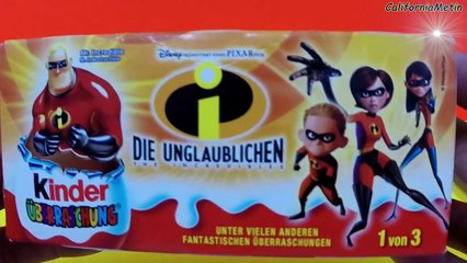 Kinder Surprise Pixar The Incredibles Peppa Pig One Direction Disney Minnie Mouse Surprise Eggs