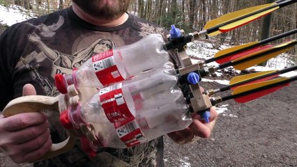 DIY And Weapons Enthusiast Creates Amazing “Gatling Gun” From Six Coke Bottles
