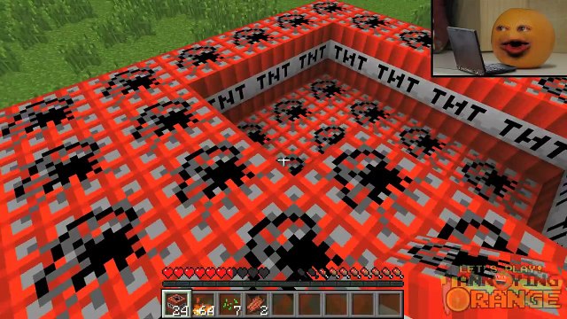 Annoying Orange Let s Play Minecraft #2 TNT Revenge!!!