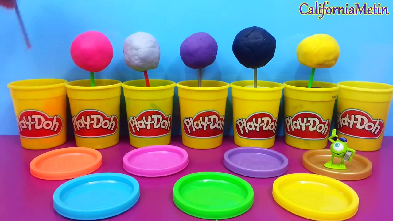 Lollipop Play Doh Surprise Eggs Frozen Mickey Mouse Batman Disney Princess