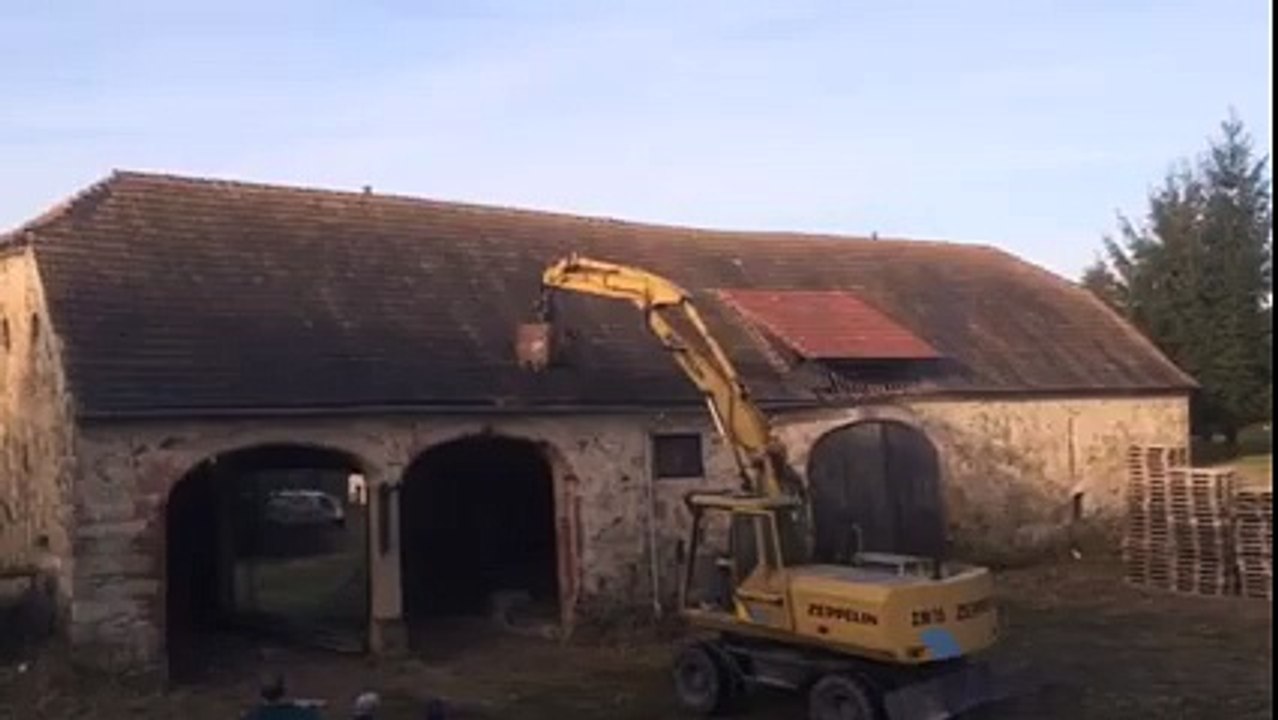 When you destroy the entire house trying to enlarge the door... Fail