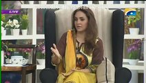 Check out the Reaction of Nadia Khan After Watching Her Dubsmash Video in a Live Show