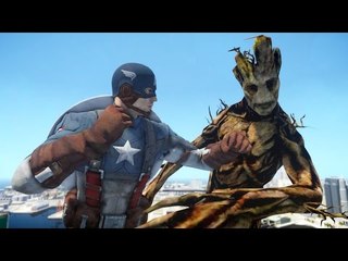 Captain America VS Groot (Guardians of the Galaxy)