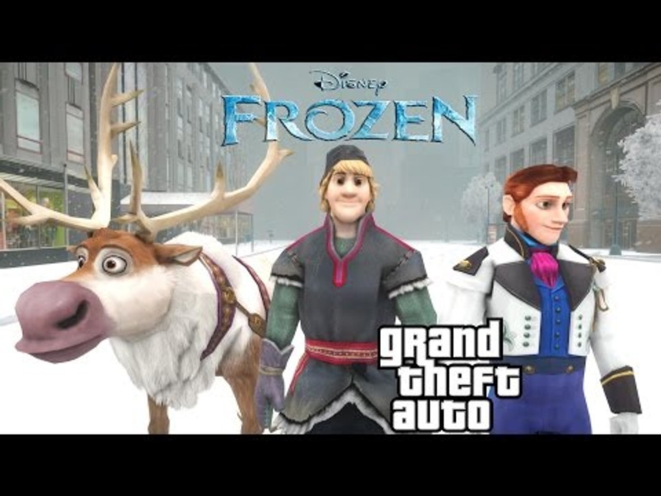 Disney's Frozen Kristoff, Hans and Sven in Grand Theft Auto