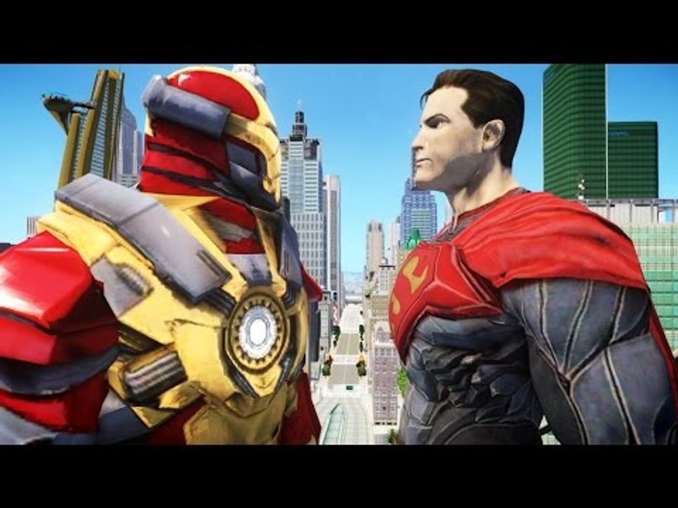 SUPERMAN VS IRON MAN (MARK XVII HEARTBREAKER)