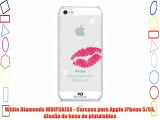 White Diamonds WDIP5KISS - Carcasa para Apple iPhone 5/5S diseño de beso de pintalabios