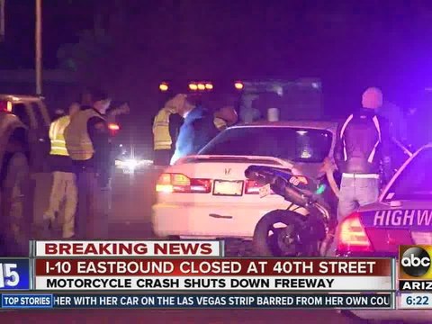 Serious crash closes eastbound I-10 in Phoenix
