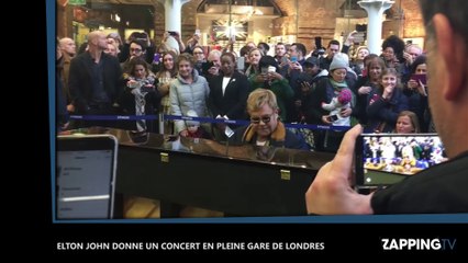 Elton John donne un concert surprise dans une gare londonienne (vidéo)