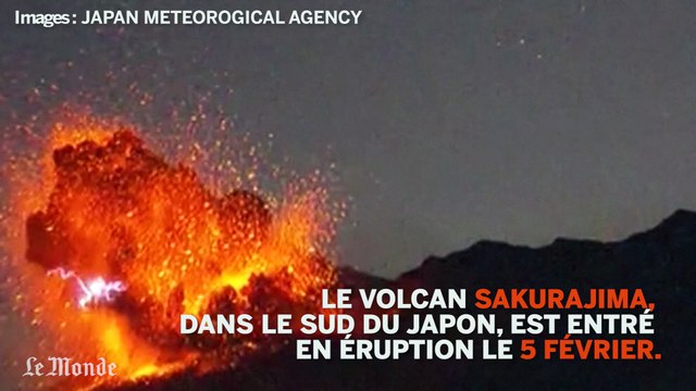 Japon : une vidéo capture une éruption volcanique en direct