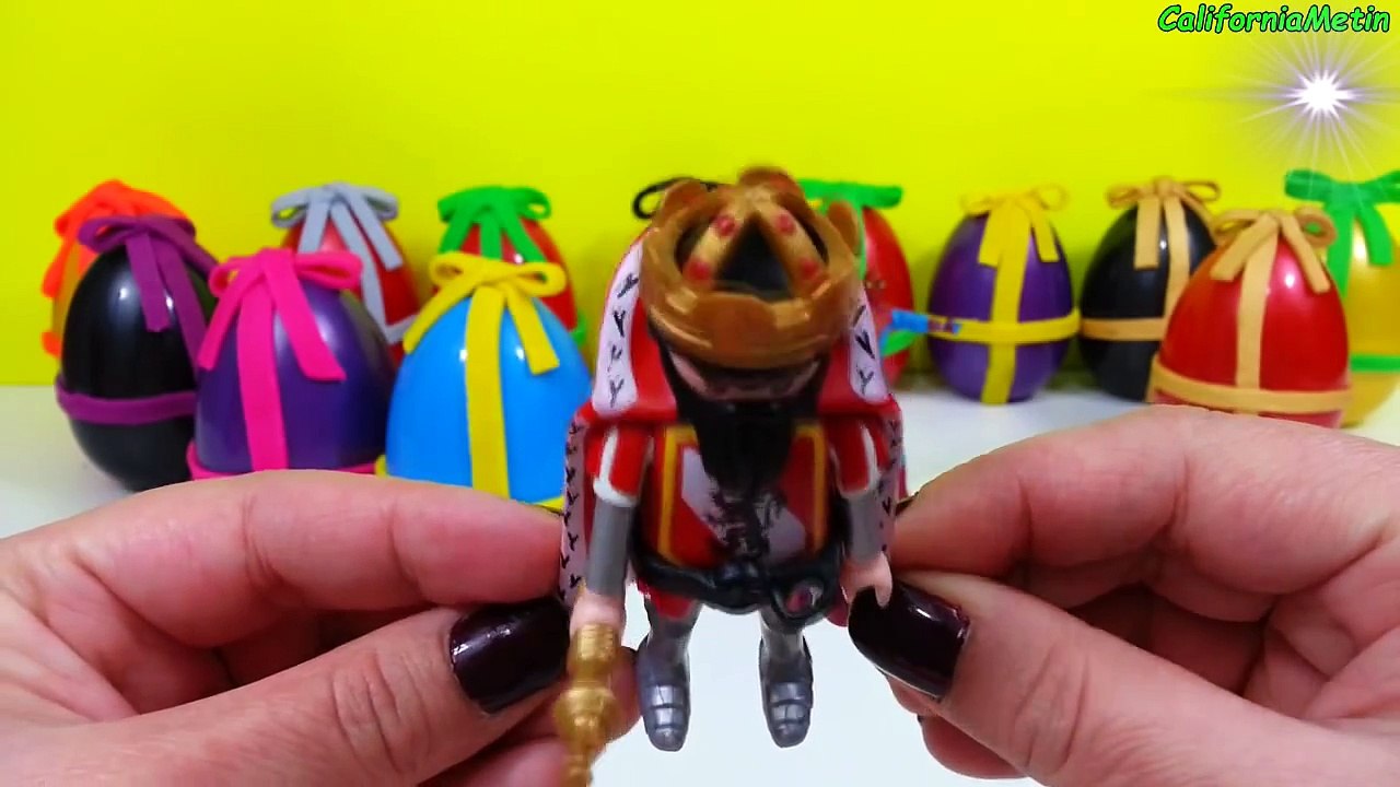 Many Gift Surprise Eggs Spiderman Frozen Masha Mickey Robocar Super Mario Toys