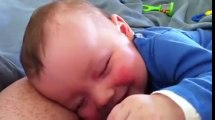 Baby Laughs While Sleeping. What is he dreaming about that is so funny?