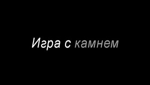 Зверушка любит играть с камнем!