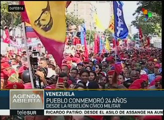Venezuela: conmemoran 24 aniversario de rebelión de Chávez