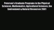 Peterson's Graduate Programs in the Physical Sciences Mathematics Agricultural Sciences the