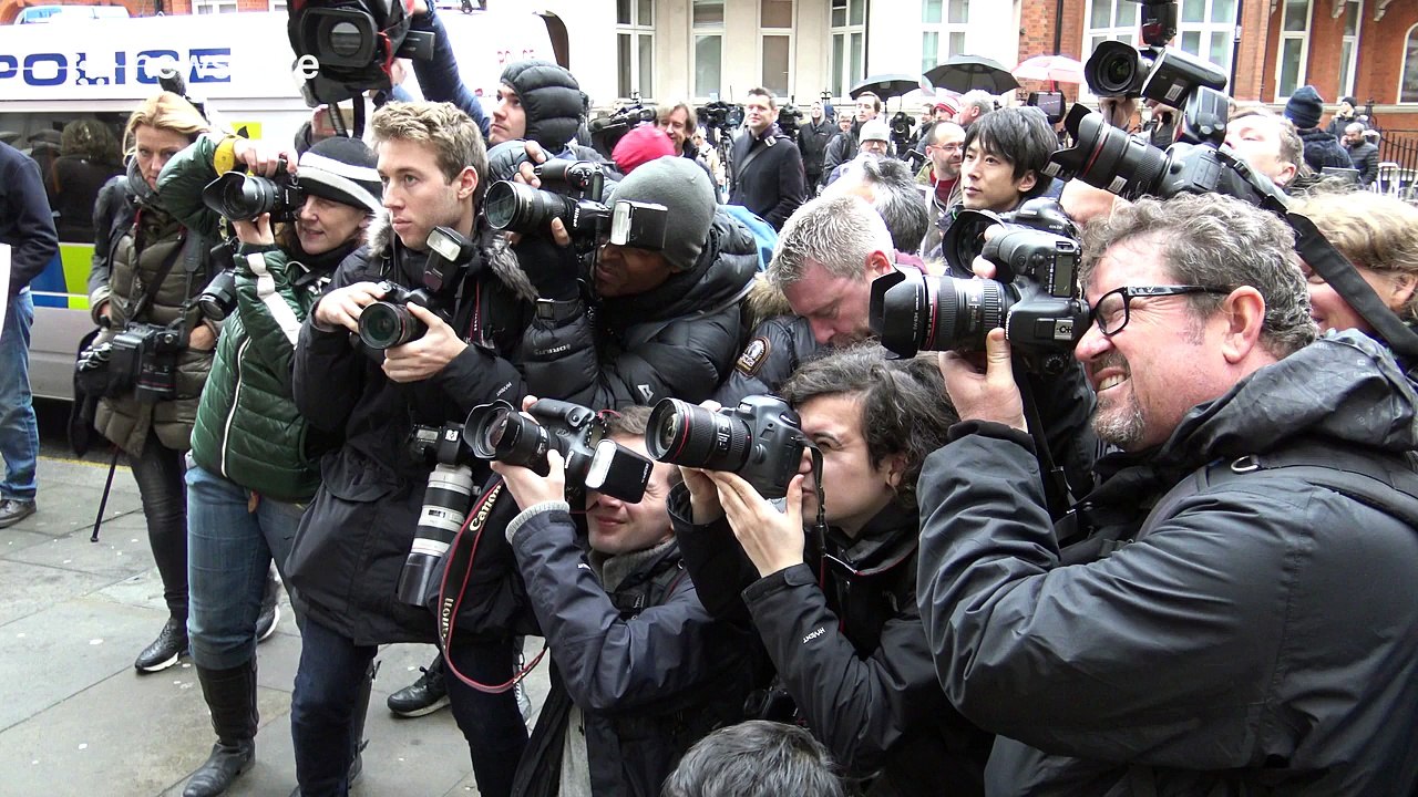 Peter Tatchell supports Assange at Ecuadorian Embassy