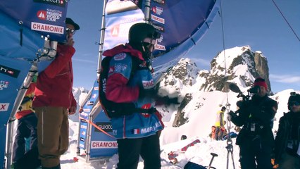 Video herunterladen: Le run de Marion Haerty durant le Freeride World tour à Chamonix