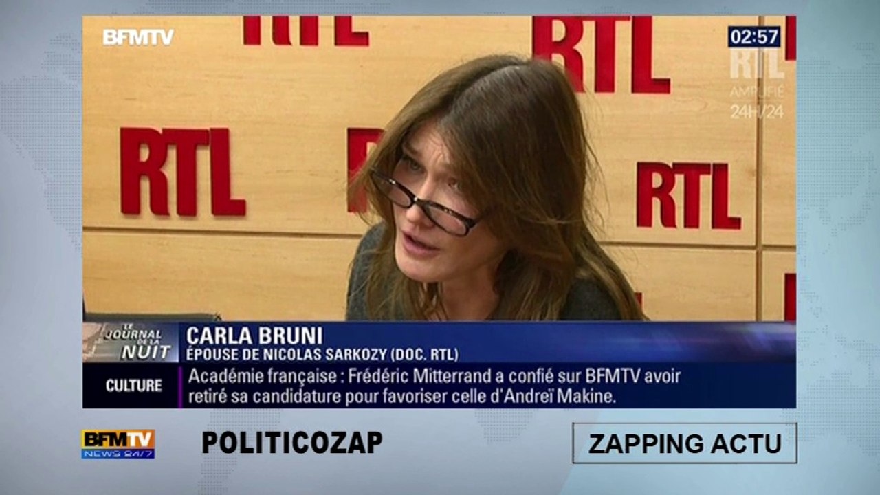 Carla Bruni parle de Nicolas Sarkozy et le compare à Nietzsche : "Je savais pas que je vivais avec un écrivain !"